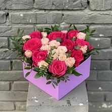 Цветочная композиция из Розы в коробке #REPLACE_PRED# Илек