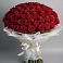 Букет 101 Красная роза Блэк Мэджик в Илек