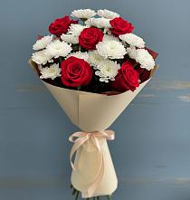 Букет цветов из:  Розы и Хризантемы в Илек