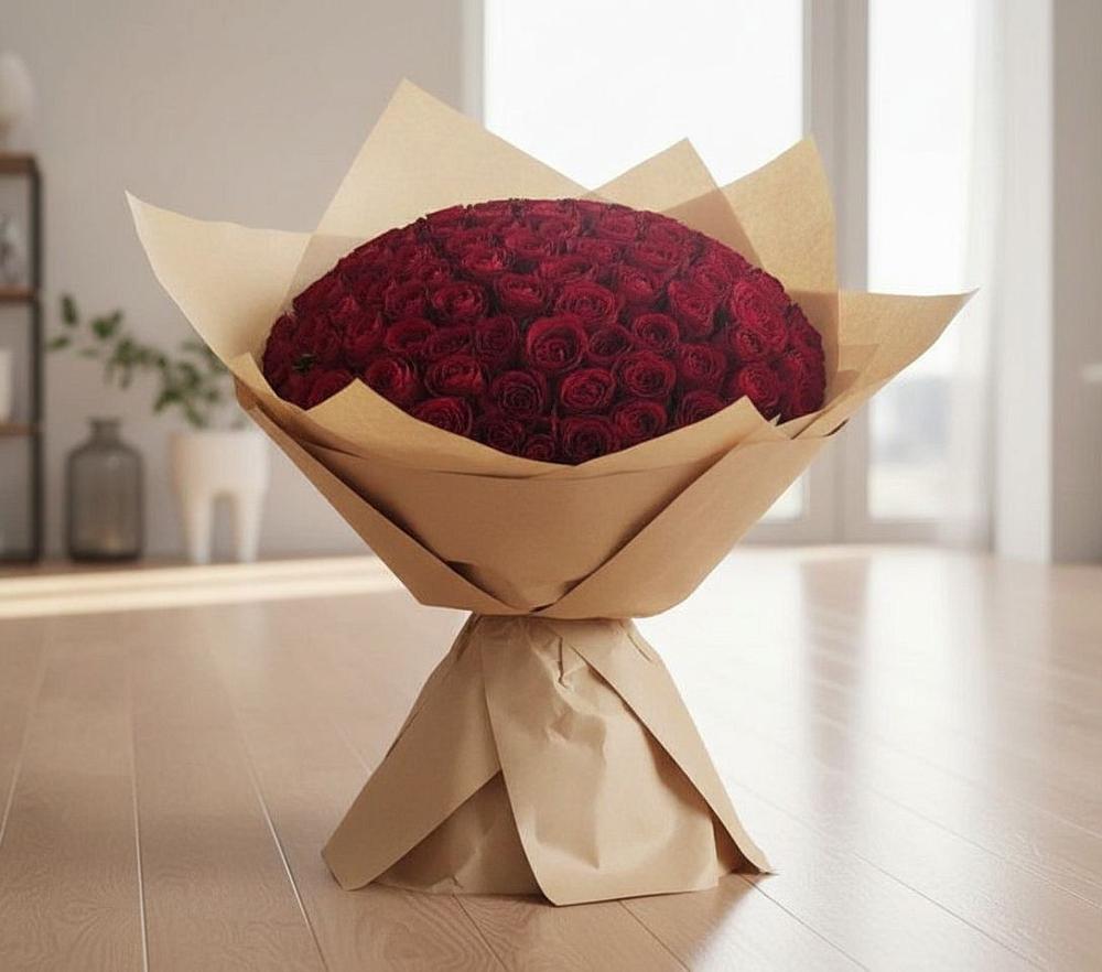 Букет 101 Красная роза в Илек