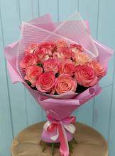 Букет 15 Розовых роз Равель #REPLACE_PRED# Илек