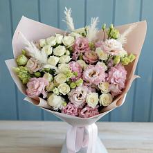 Букет цветов из:  Альстромерии и Розы #REPLACE_PRED# Илек